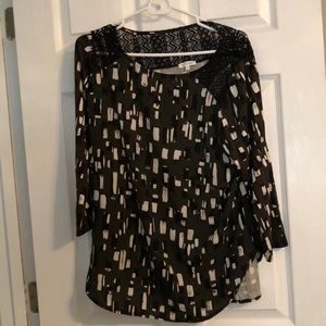 Anthropologie Geometric Print Blouse